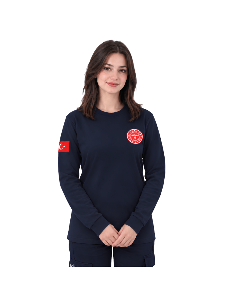0 Yaka 112 Pamuklu Penye Uzun Kol Rahat Yaka